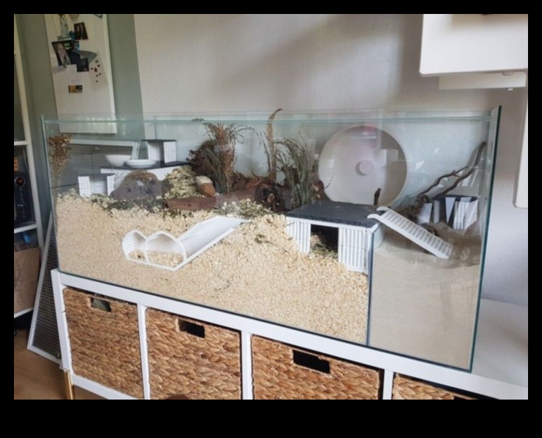 Aesthetic Abodes: Decor elegant cușcă pentru locuințe pentru hamsteri